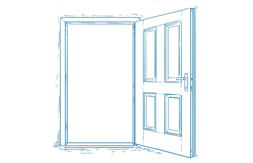 Who opened the door for you?