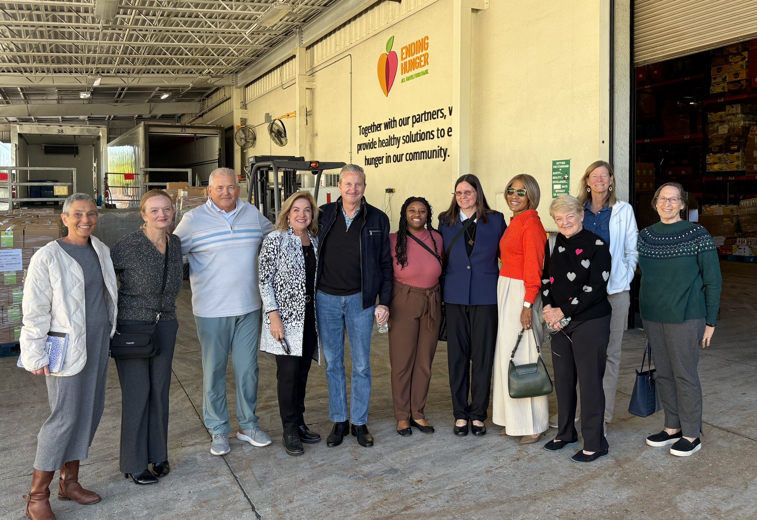 Group at All Faiths Food Bank